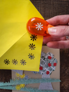 punching out from envelopes