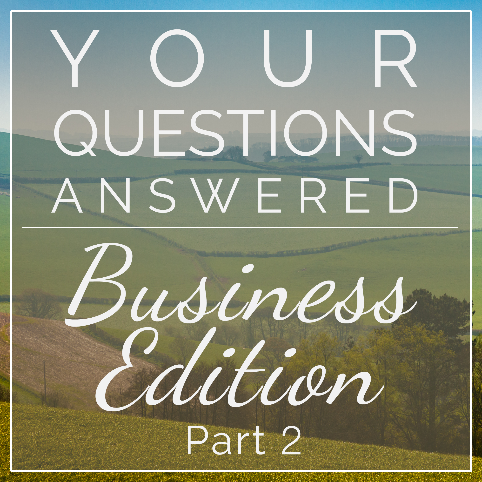 Your Questions Answered - Business Edition, Part 2