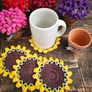 Flower Coasters