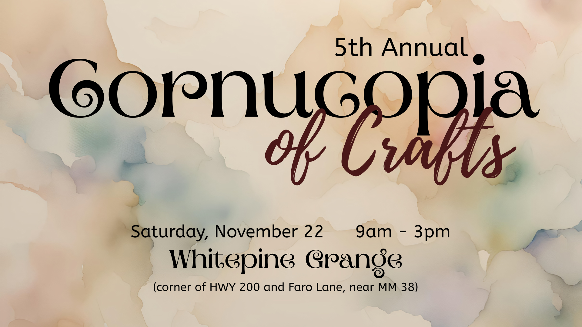 5th annual cornucopia of crafts